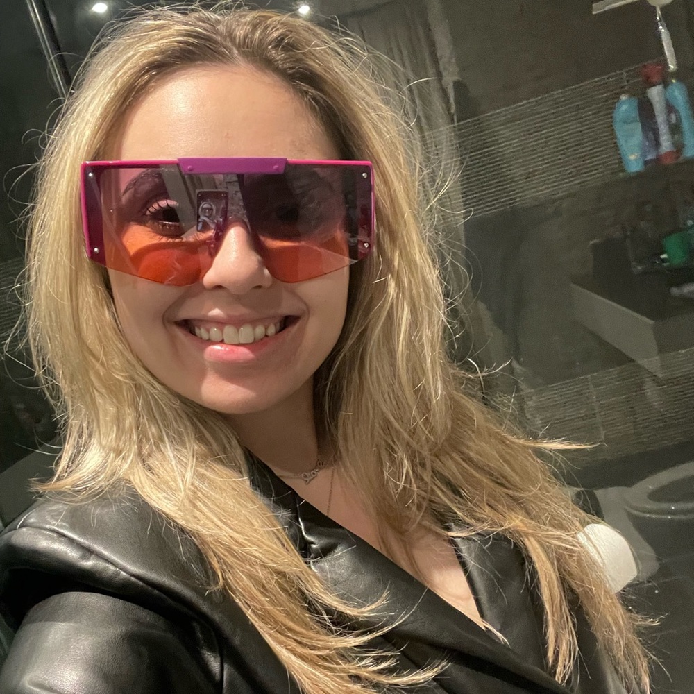 Funky Vintage Pink Glasses